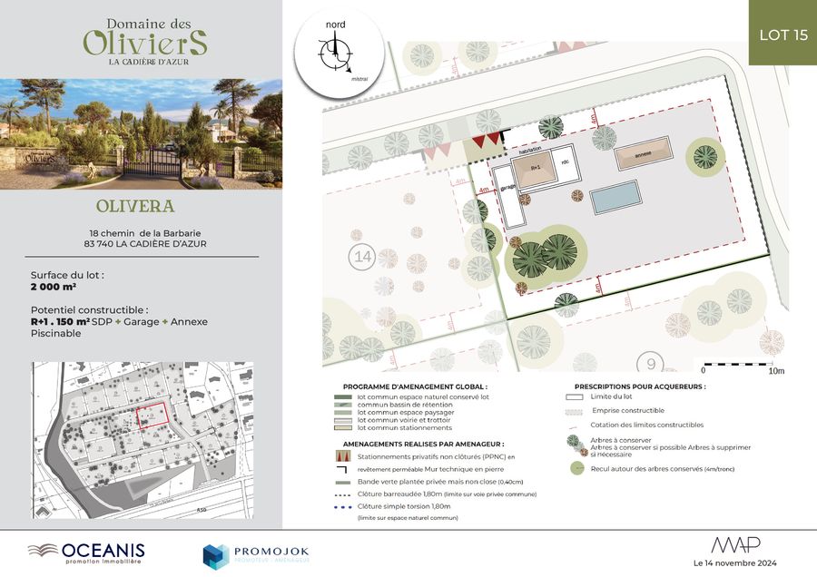 15. Olivera Terrain la cadiere d'Azur 83740