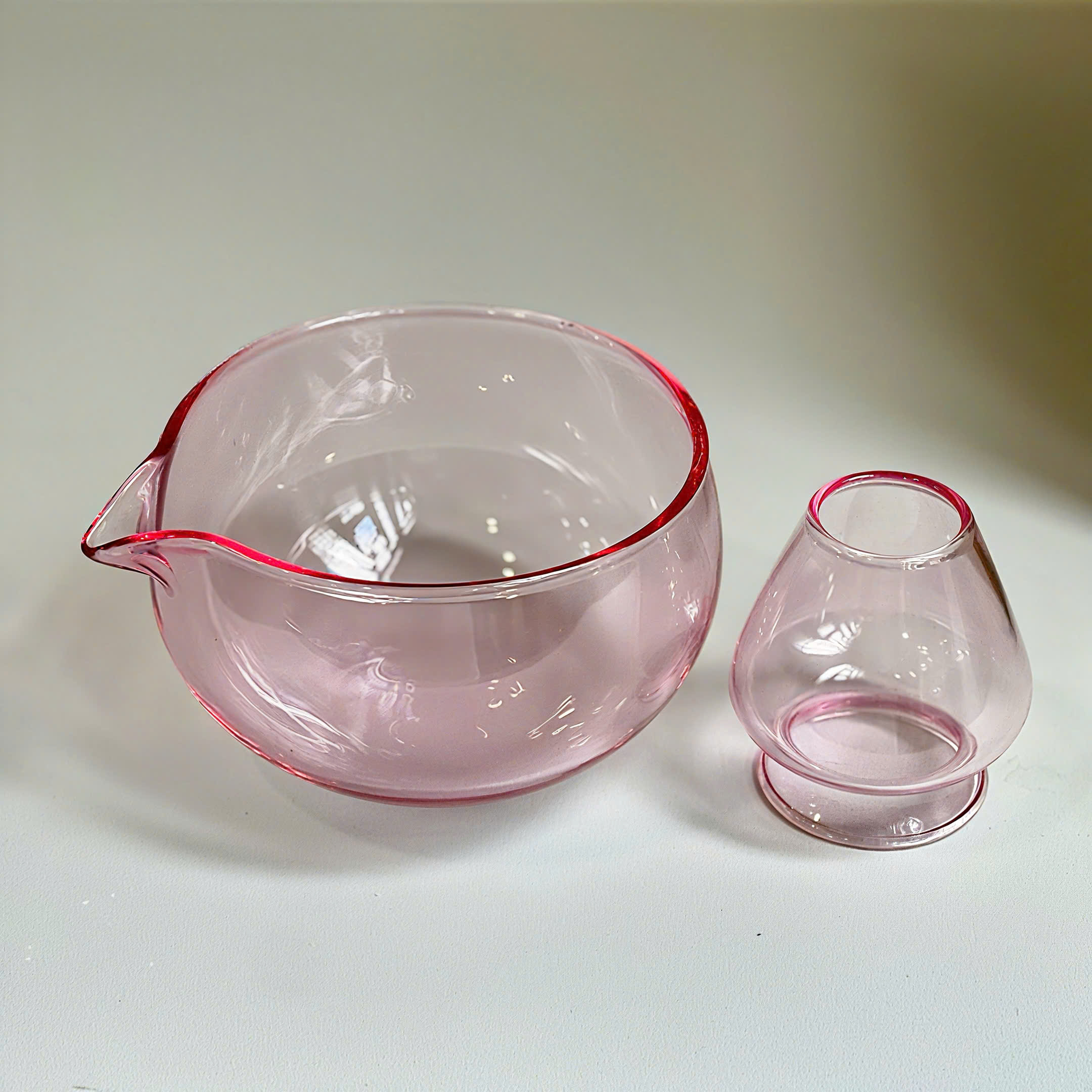 Combo chawan và đế hồng tím trơn