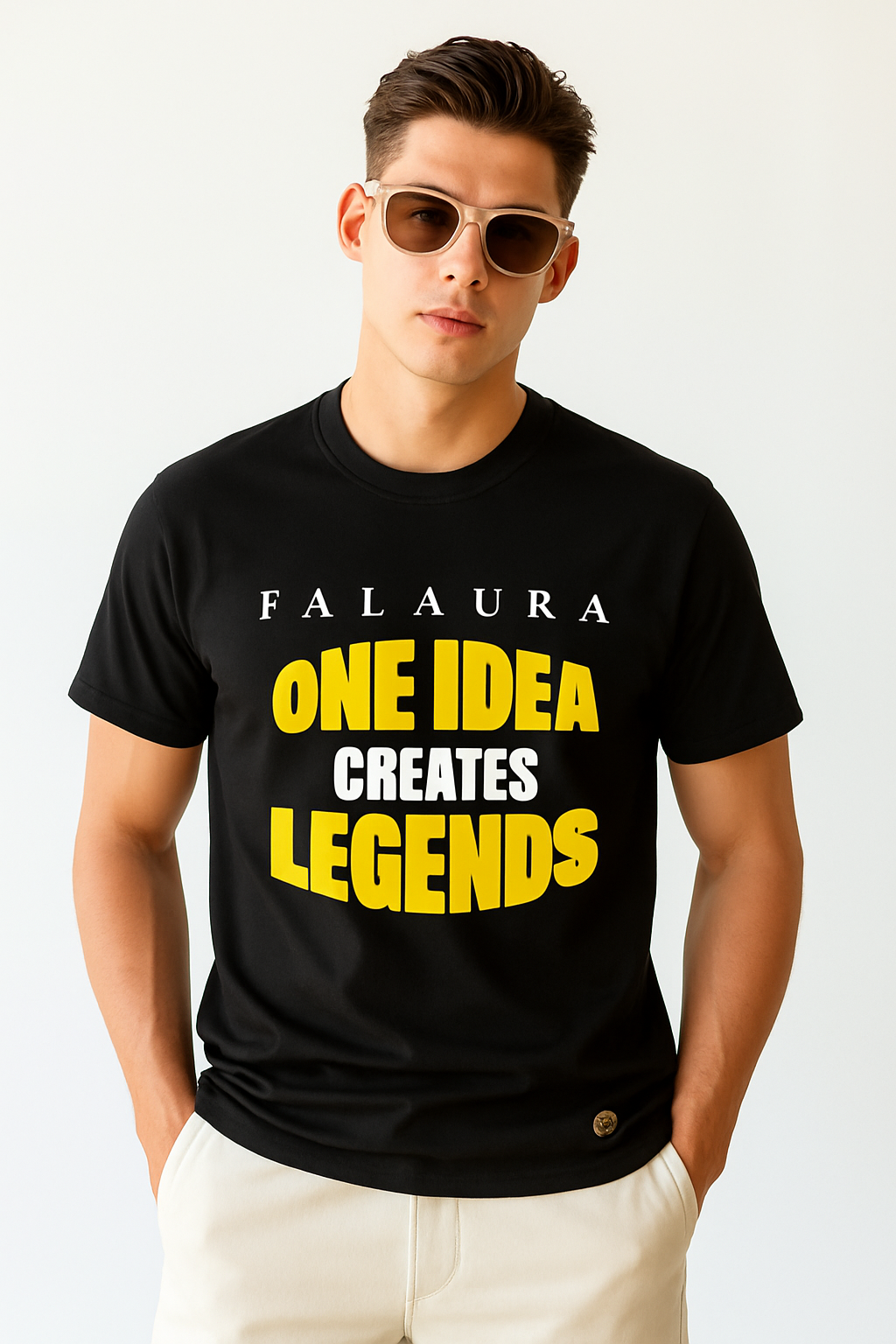 UNISEX Black color | Premium Quality Cotton Regular fit half sleeve printed Round neck T-Shirt | Large Size