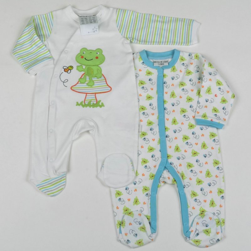 Watch Me Grow Baby Boy Girl Unisex 2 piece Baby Sleepsuits