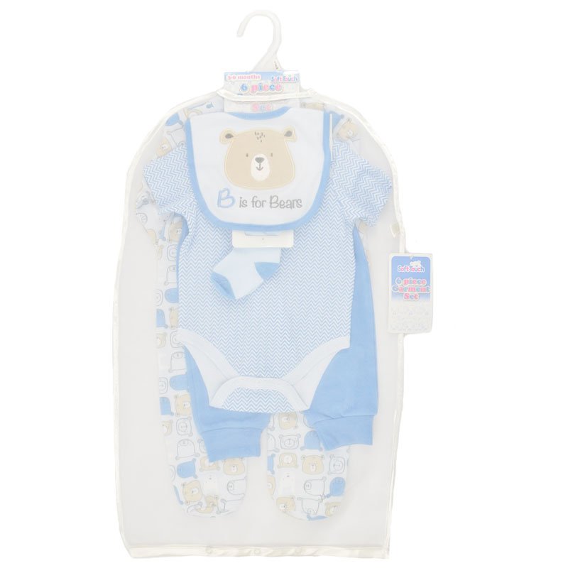 Bear Pattern Baby Boy Sleepsuit Perfect for newborns to 9 months Gift Set