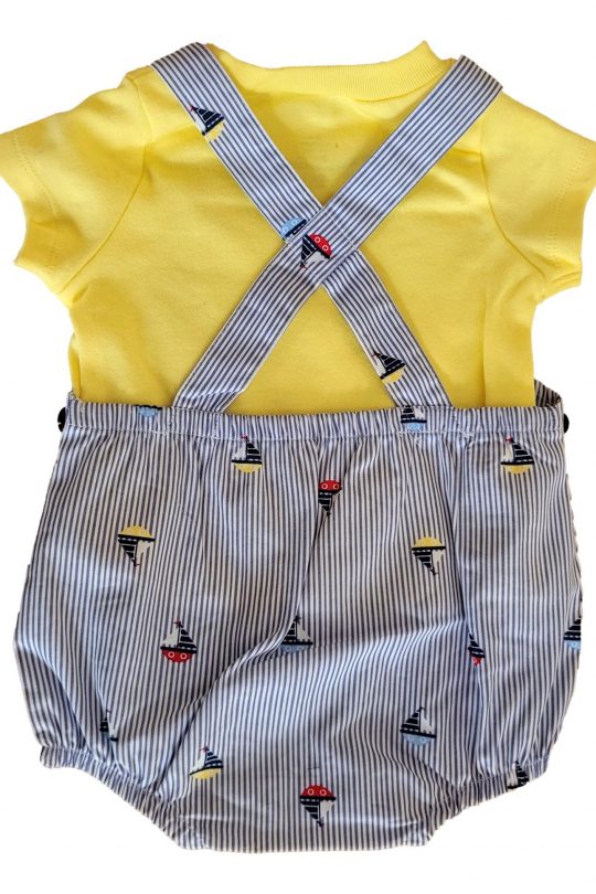 Baby Starters Romper & Vest 2 Piece Baby Clothes With Boat Design