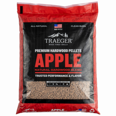 Barbeque Pellets, Apple Hardwood, 20 Lb. Bag 