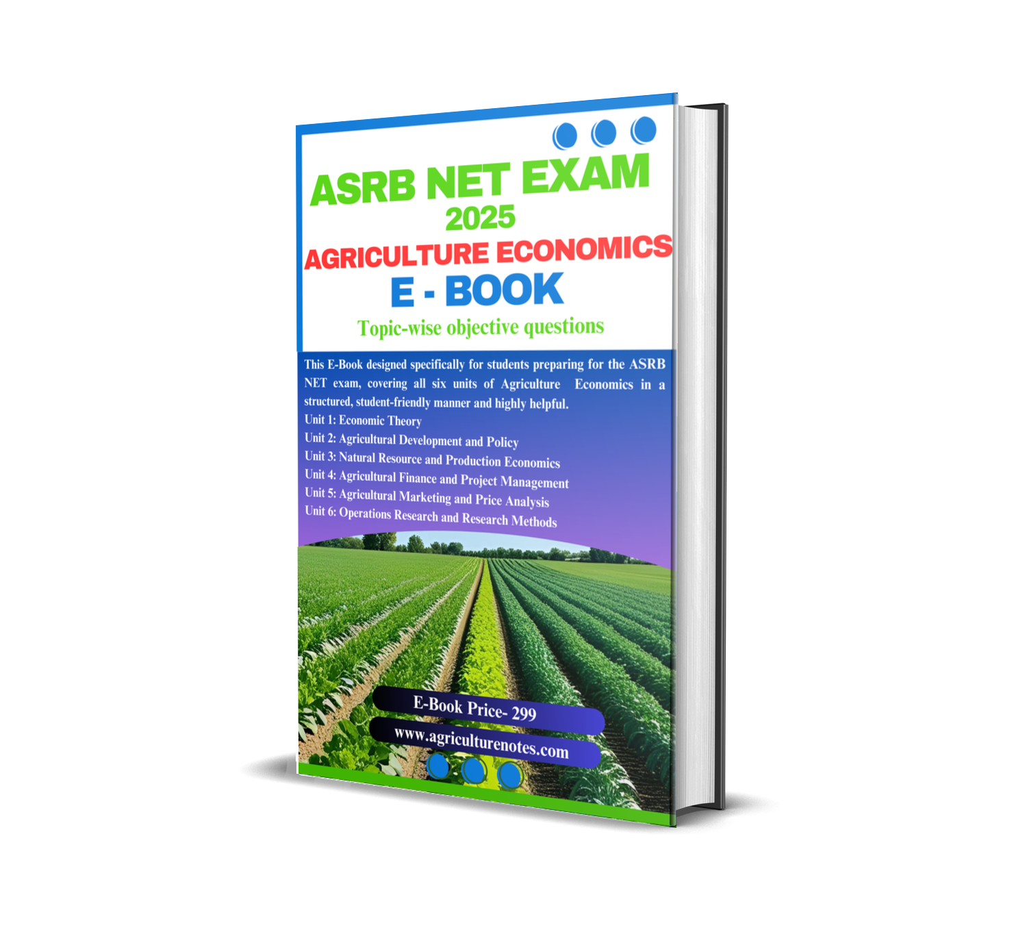 ASRB NET 2025 AGRICULTURE ECONOMICS