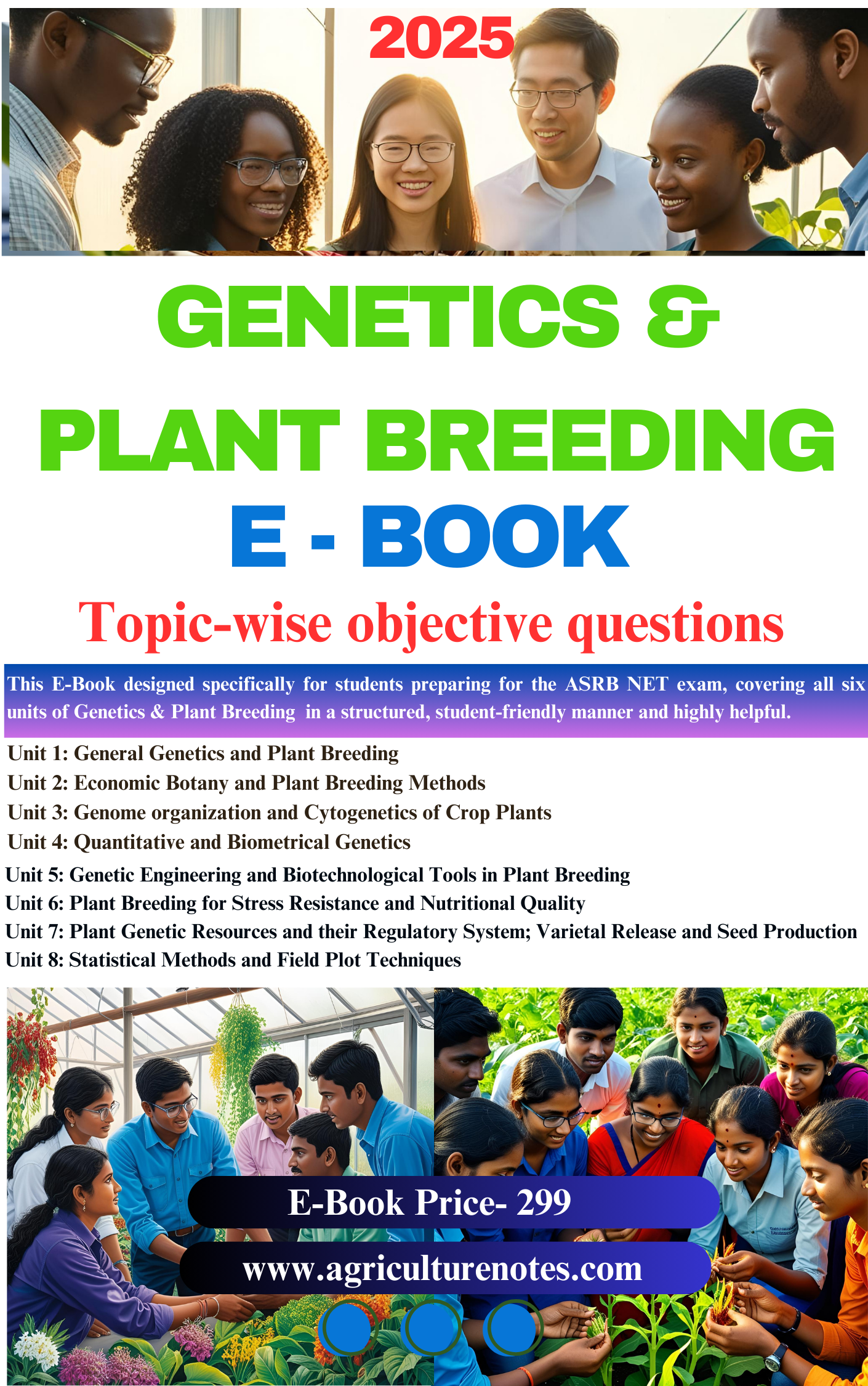 Genetics & Plant Breeding – Complete PDF Notes ASRB NET 2025