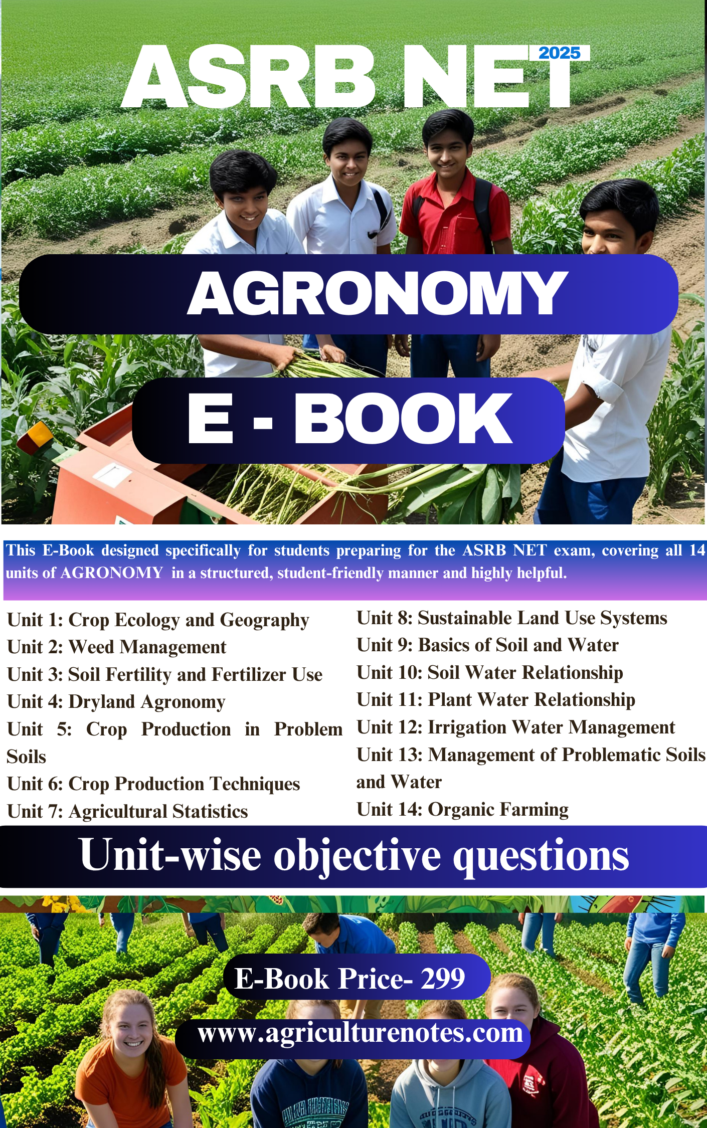 Agronomy ASRB NET PDF Ebook