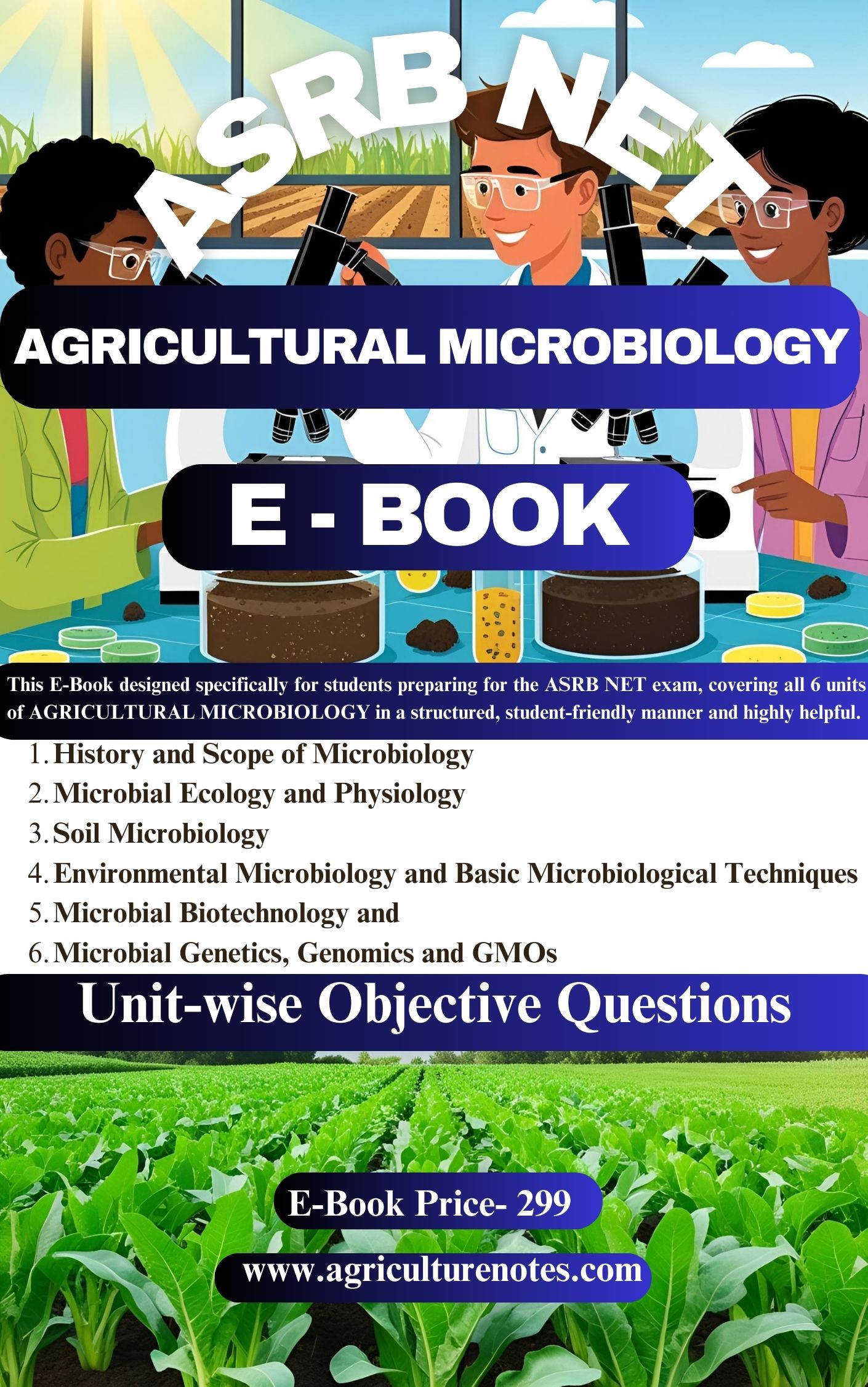 ASRB NET agricultural microbiology OBJECTIVE EBOOK