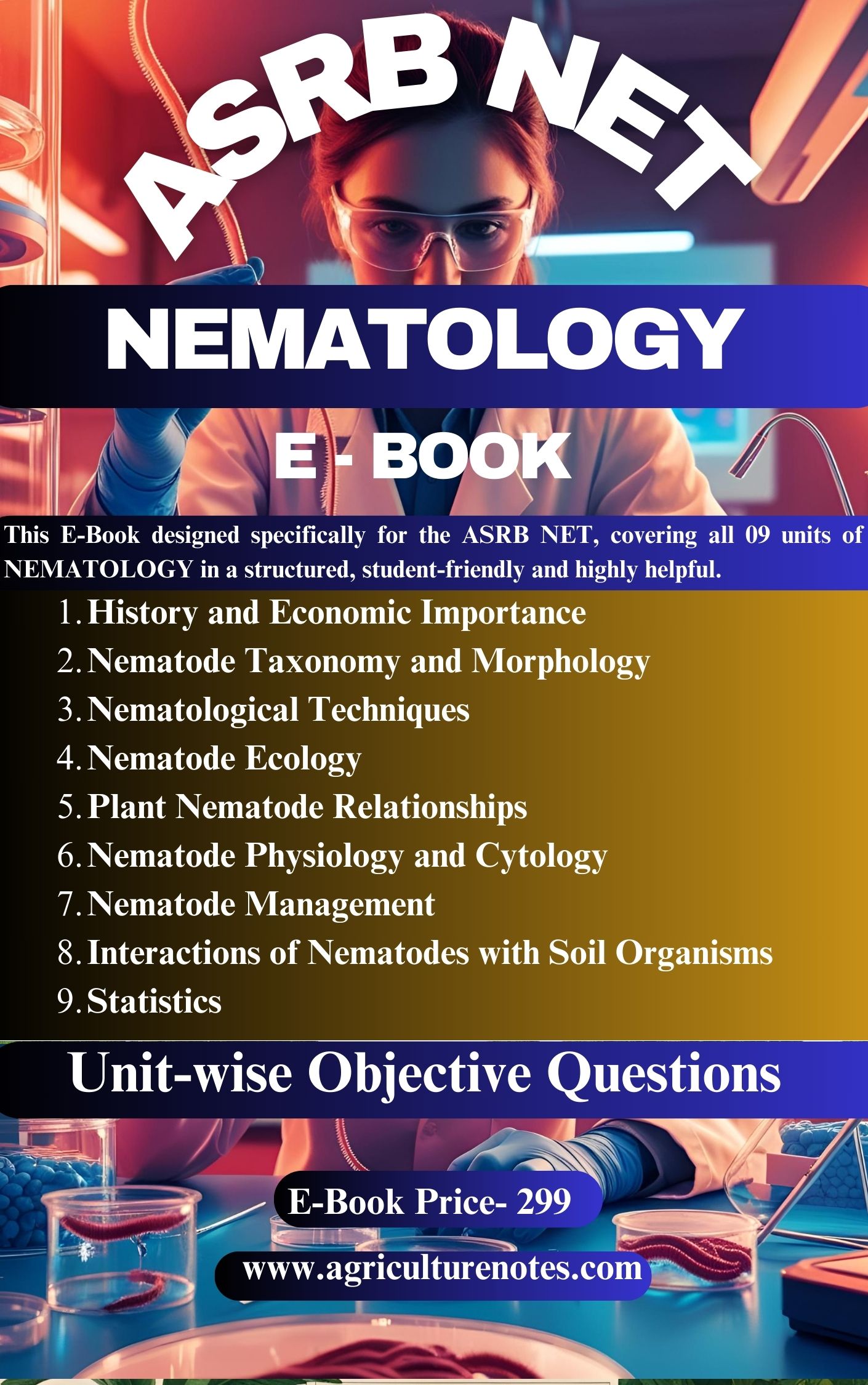 Nematology ASRB NET Objective Type E-Book: