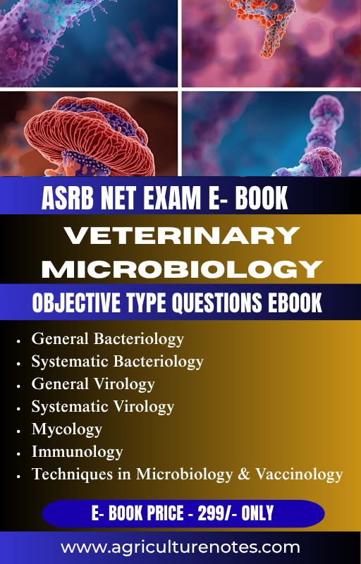 ASRB NET Veterinary Microbiology Objective Type Questions Ebook