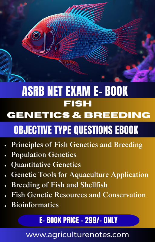 Fish Genetics and Breeding Objective ASRB NET E-Book | Competitive Exams Preparation – MCQs with Units (₹299)