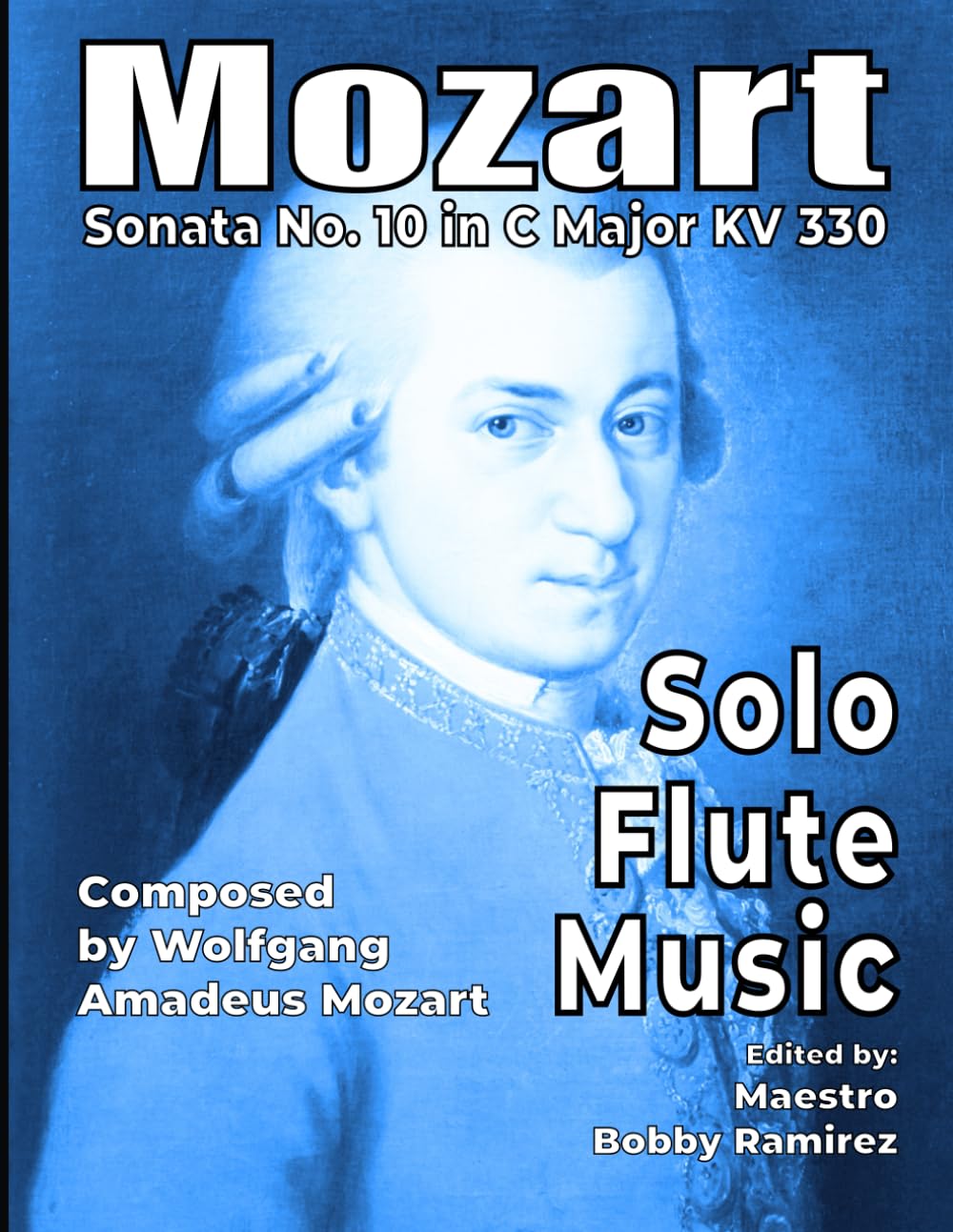 Mozart Sonata No. 10 in C Major KV 330 Solo Flute Music