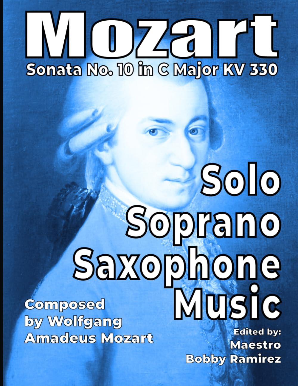 Mozart Sonata No. 10 in C Major KV 330 Solo Soprano Saxophone Music
