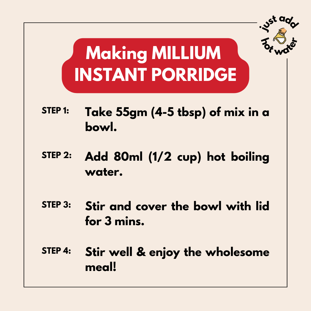 Millet-Oat-Meal (Apple Instant Porridge)