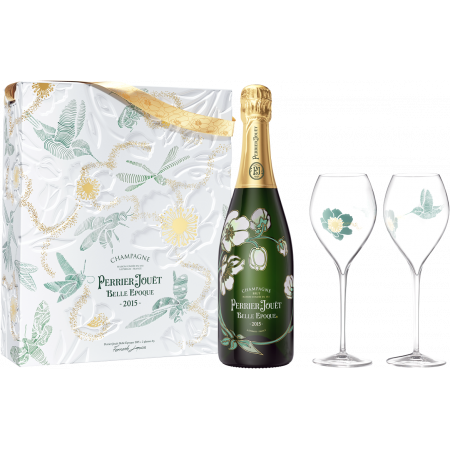 Perrier-Jouët Belle Epoque 2015 + 2 Calici