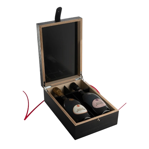“La Coppia” Giulio Ferrari Riserva del Fondatore e Rosè 2008