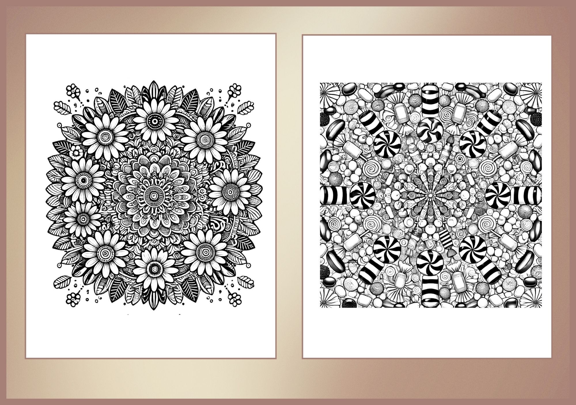 Exotic Mandalas Coloring Pages PDF Digital Download