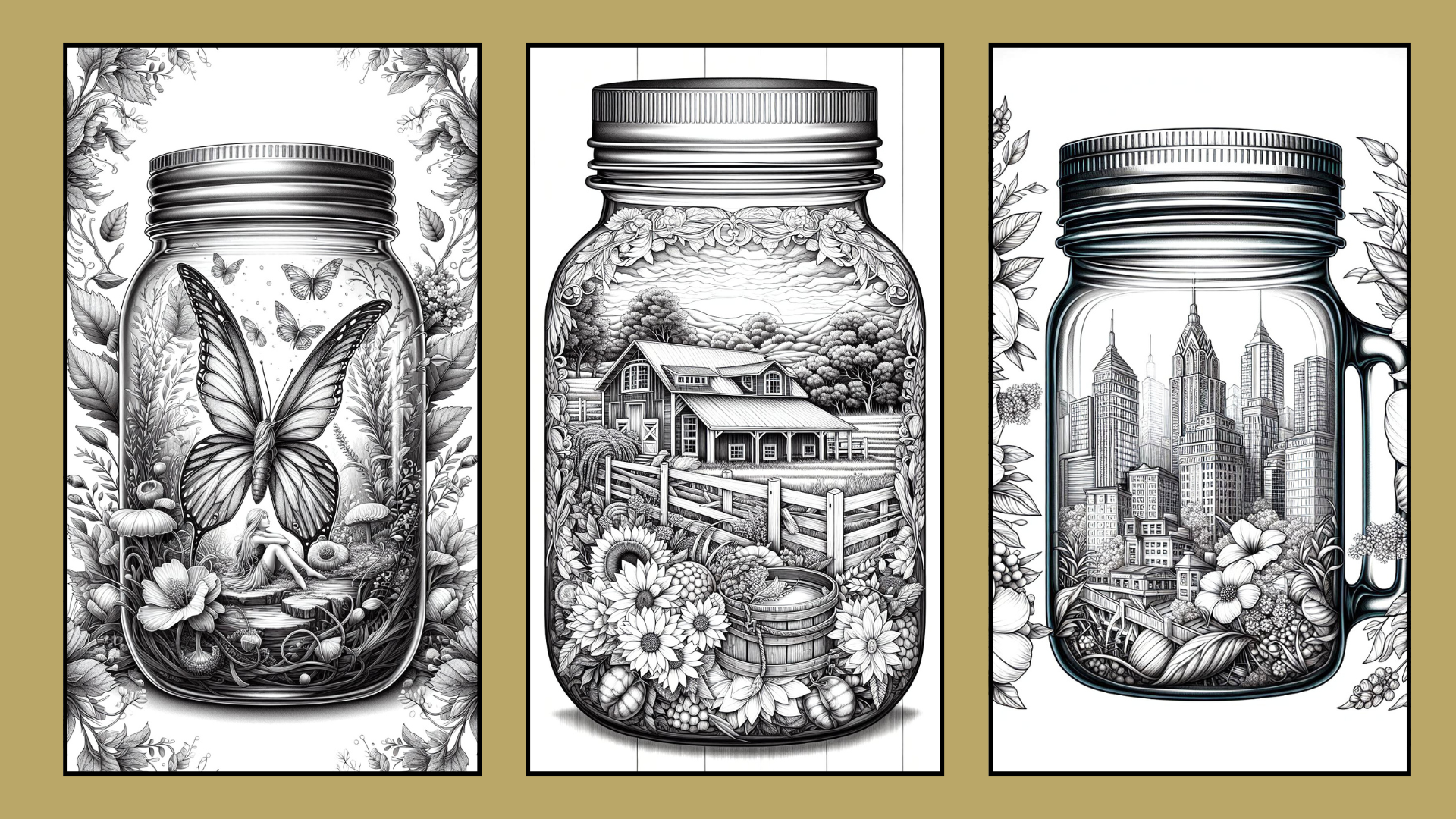 Jar Life Coloring Pages PDF Digital Download