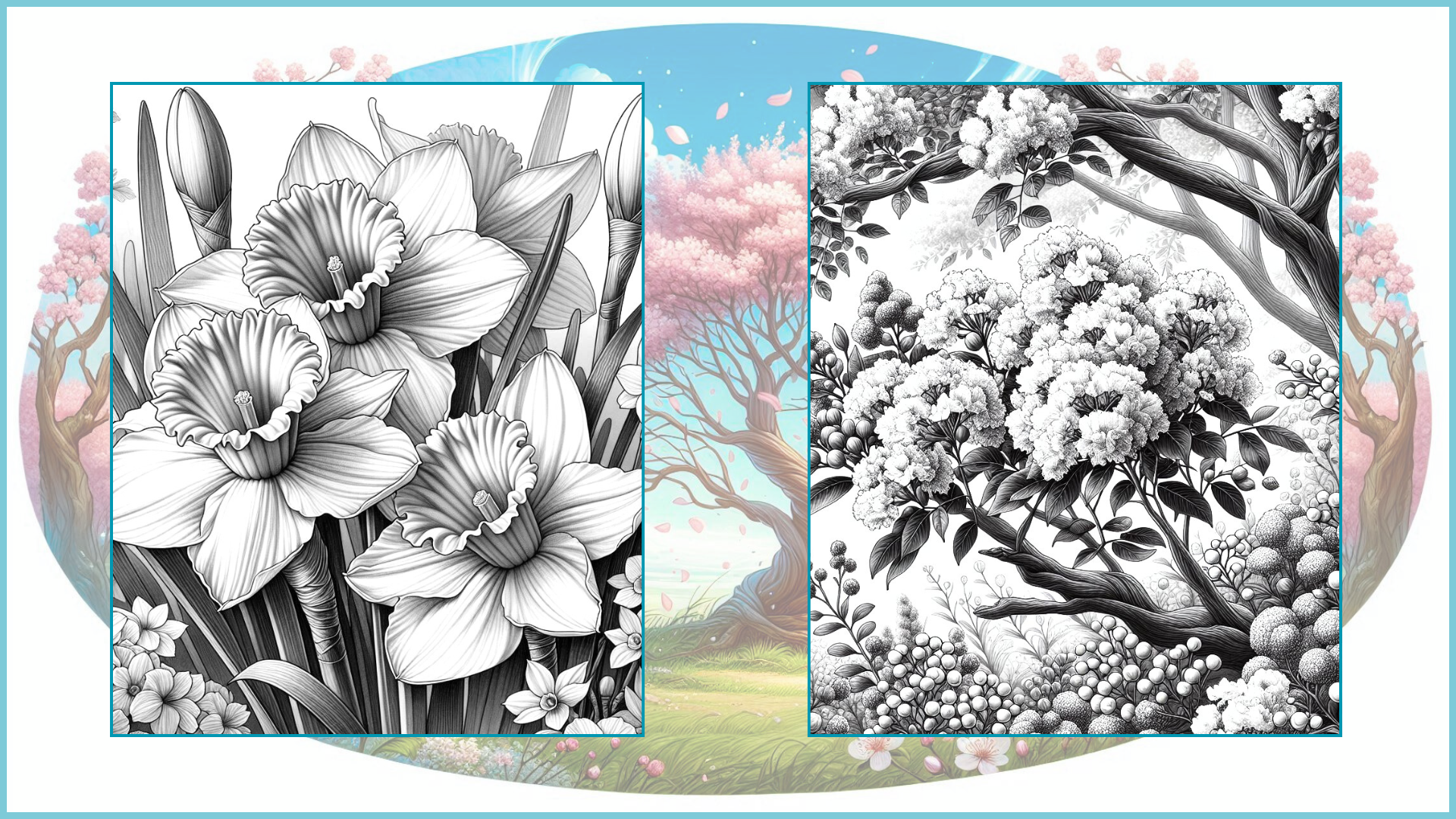 Floral Art Volume II Coloring Pages PDF Digital Download