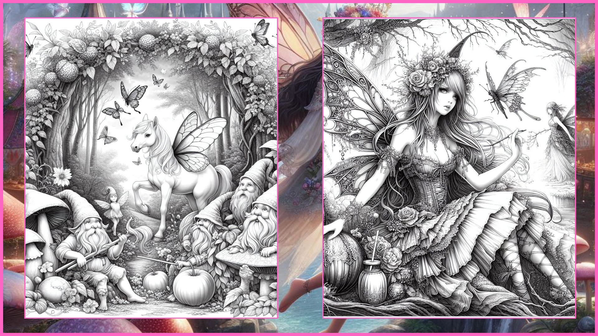 Fairycore Dreams Volume II Coloring Pages PDF Digital Download