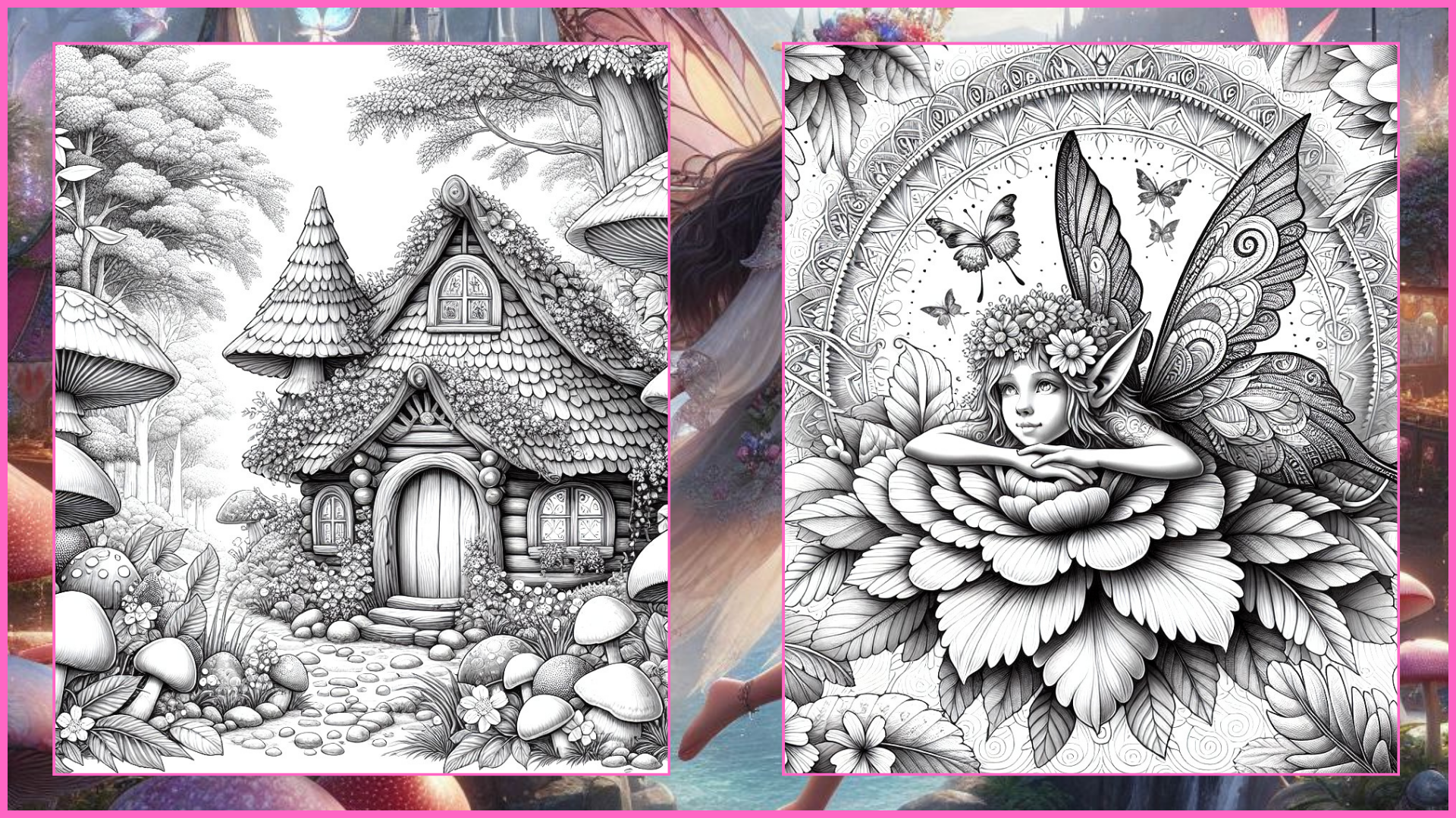 Fairycore Dreams Volume II Coloring Pages PDF Digital Download