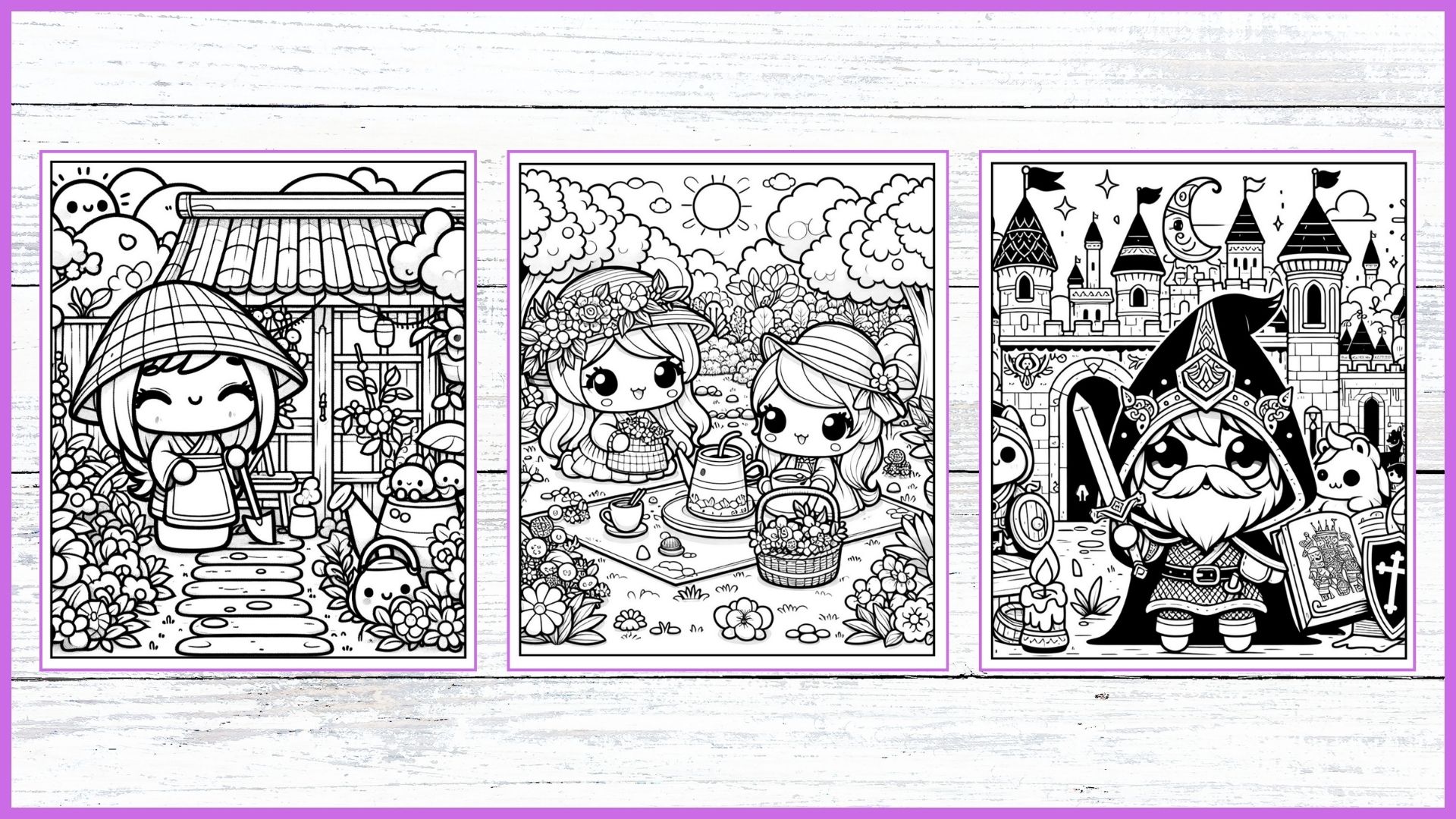 Chibi Charmers Coloring Pages PDF Digital Download