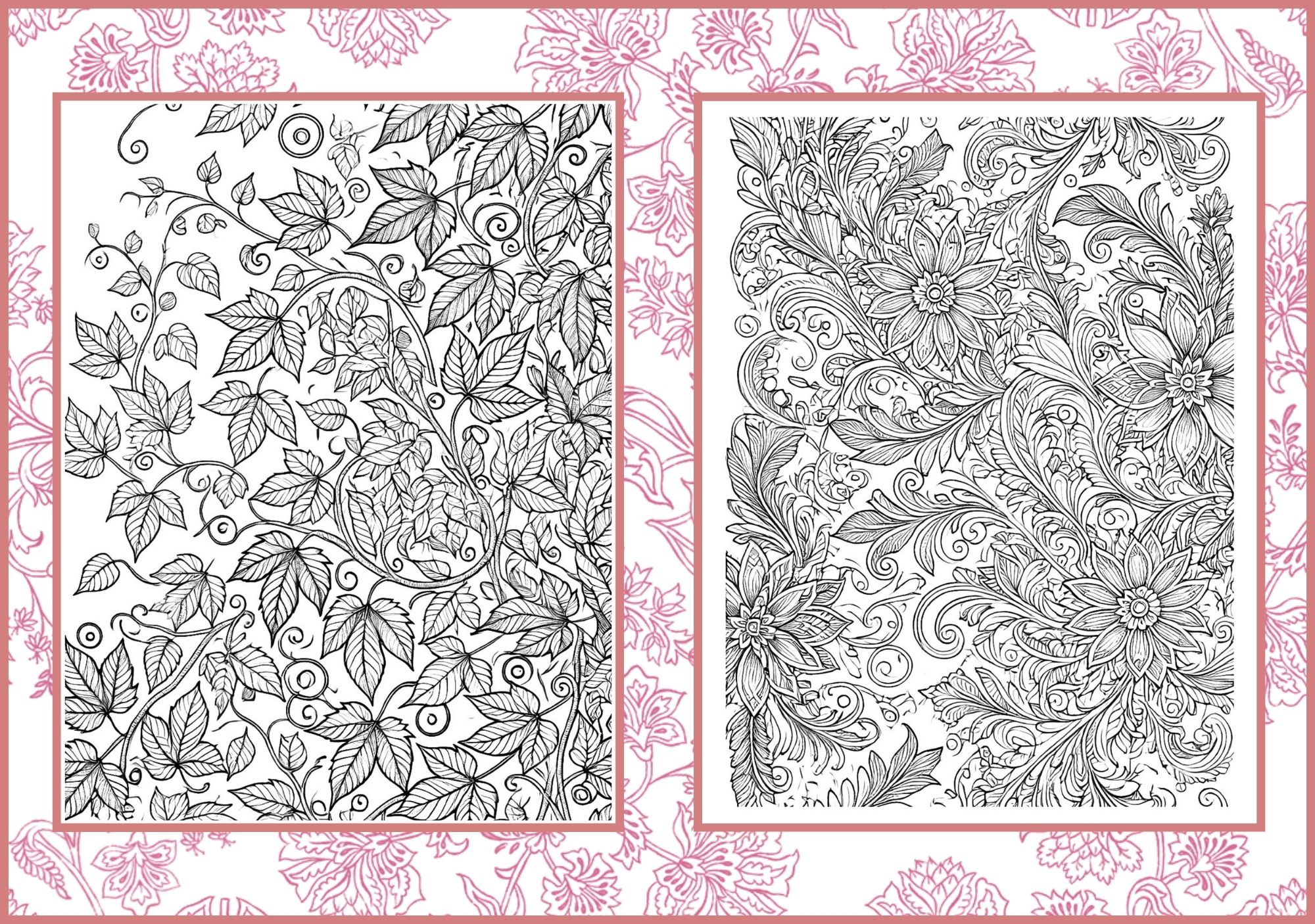 Pattern Pallette Coloring Pages PDF Digital Download