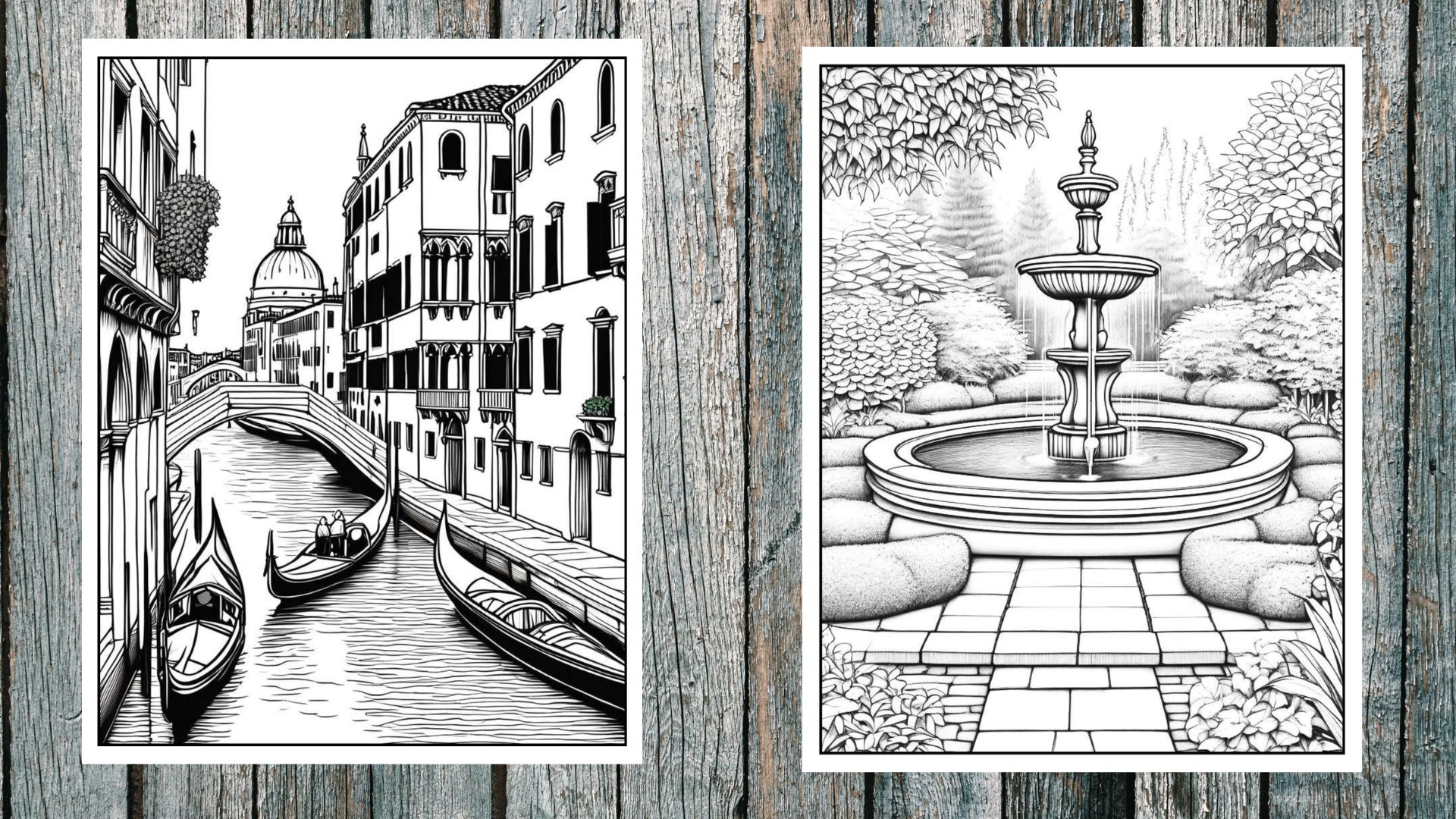 Landscapes Discovery Coloring Paperback Book