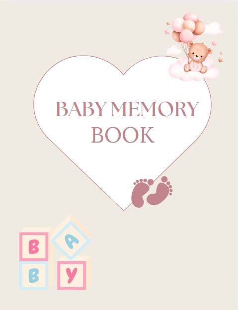 Baby Memory Book PDF Digital Download