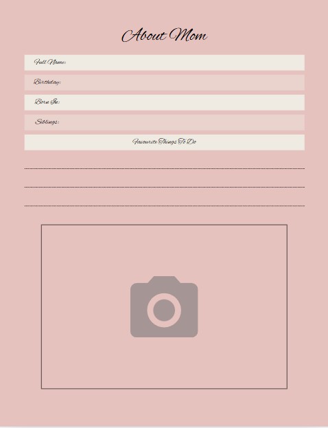 Baby Memory Book PDF Digital Download