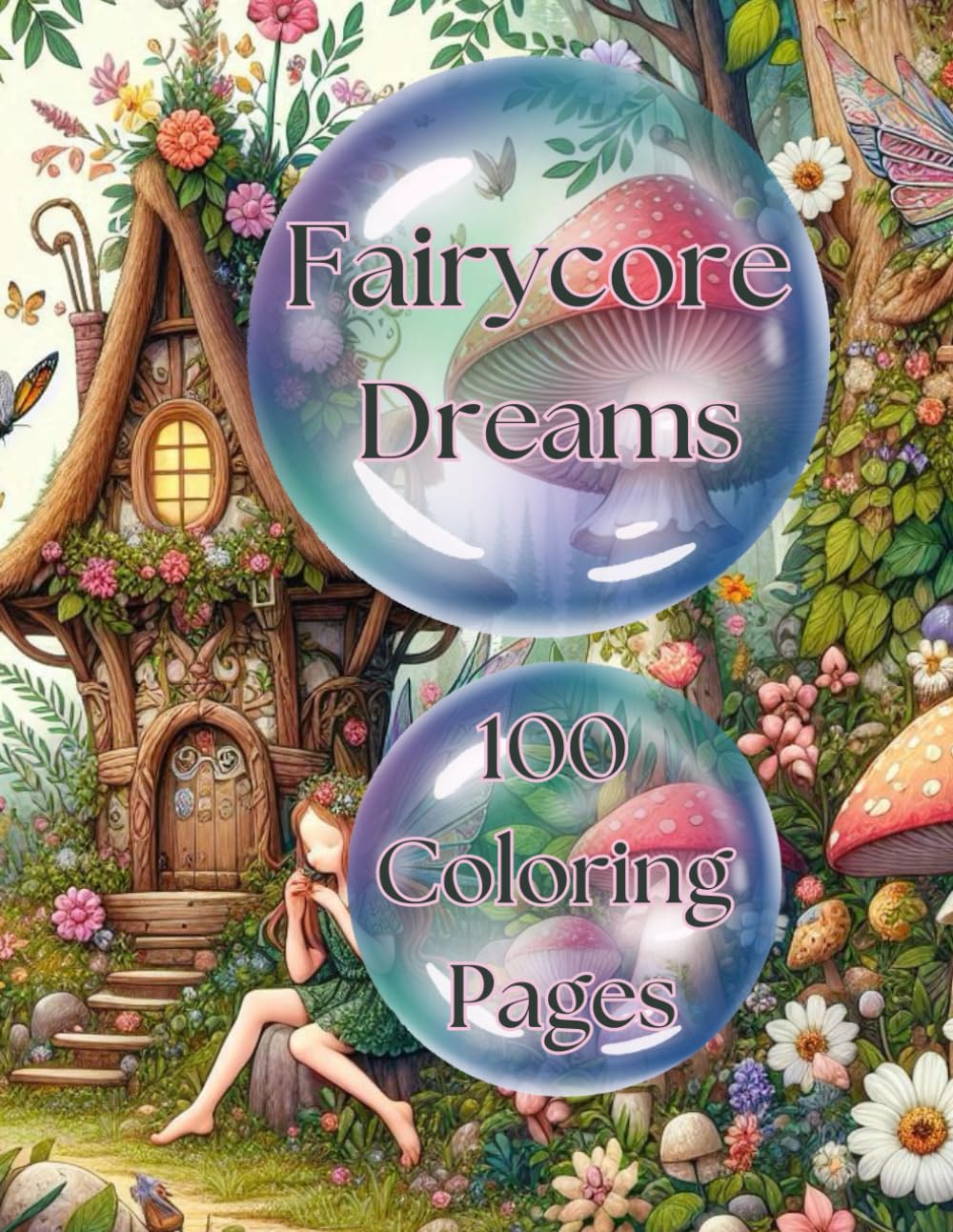 Fairycore Dreams 100 Unique Designs: Adult Coloring Book Paperback