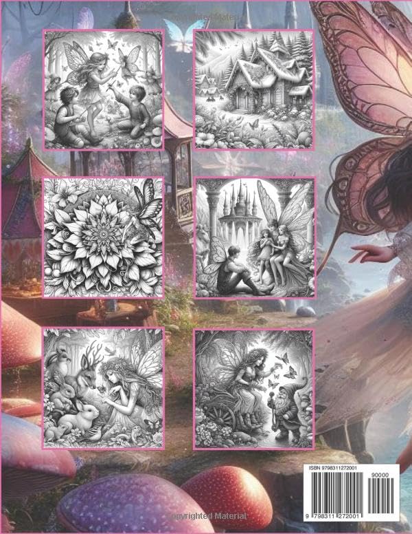 Fairycore Dreams Volume II 100 Unique Designs: Adult Coloring Book Paperback