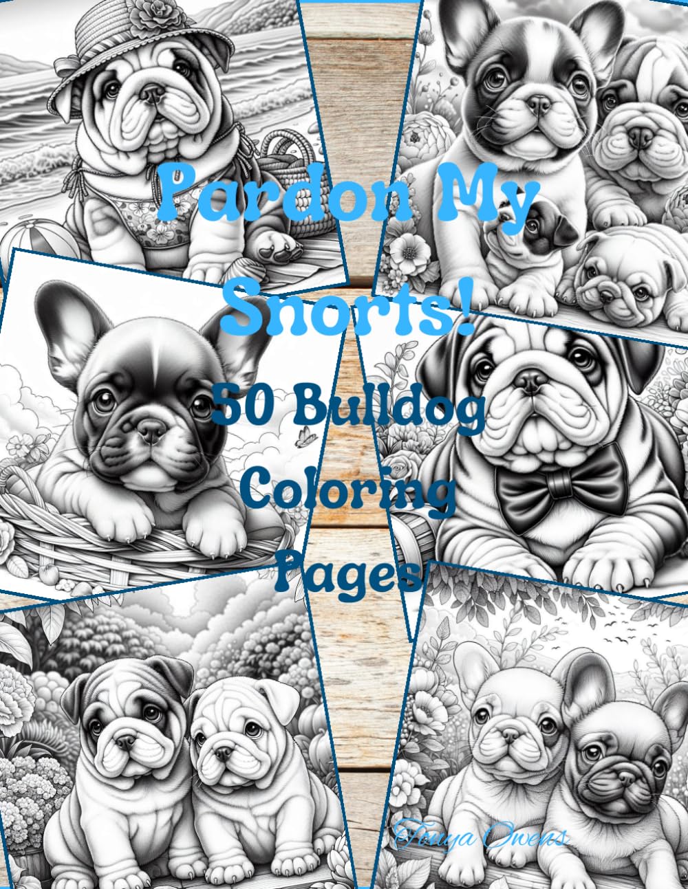 Pardon My Snorts Coloring Paperback Book