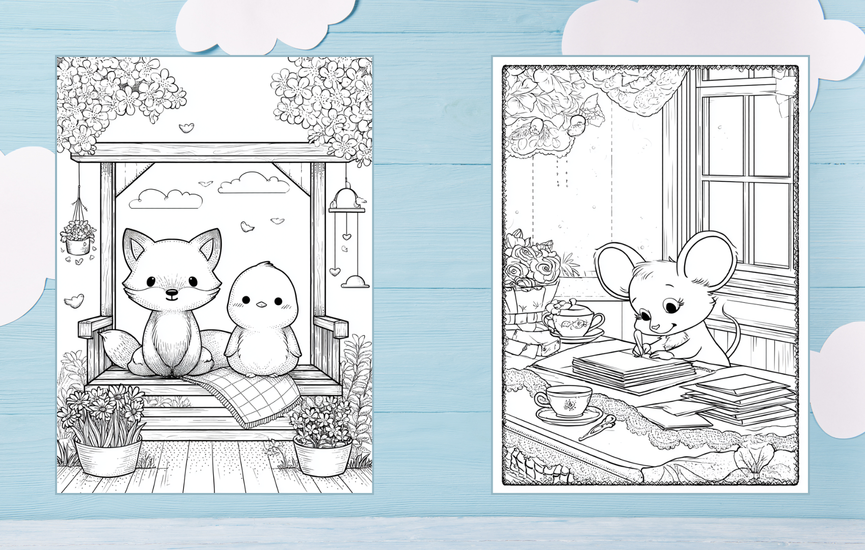 The Cozy Life - A Cute & Comfy Coloring Book Paperback 