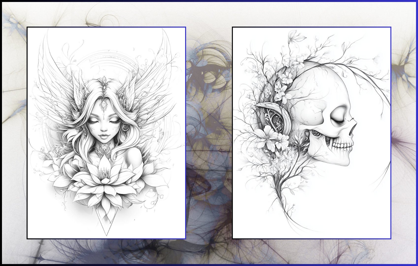 Gothic Fairycore – 50 Dark & Dreamy Coloring Pages - A Coloring Book of Enchanted Gothic Fairy Scenes for Adults