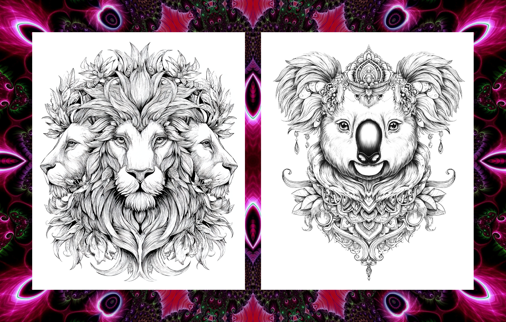 Animal Mandalas – 30 Animal-Themed Mandala Coloring Pages for Adults Paperback