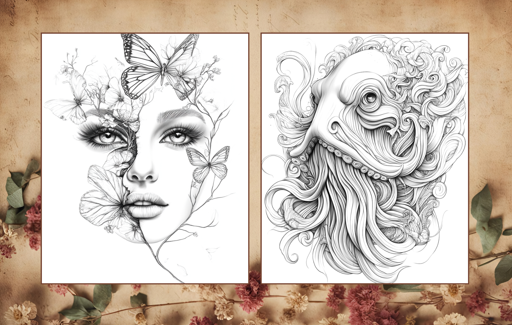 Tattoo Therapy Volume II - 50 Tattoo Inspired Designs to Color Paperback