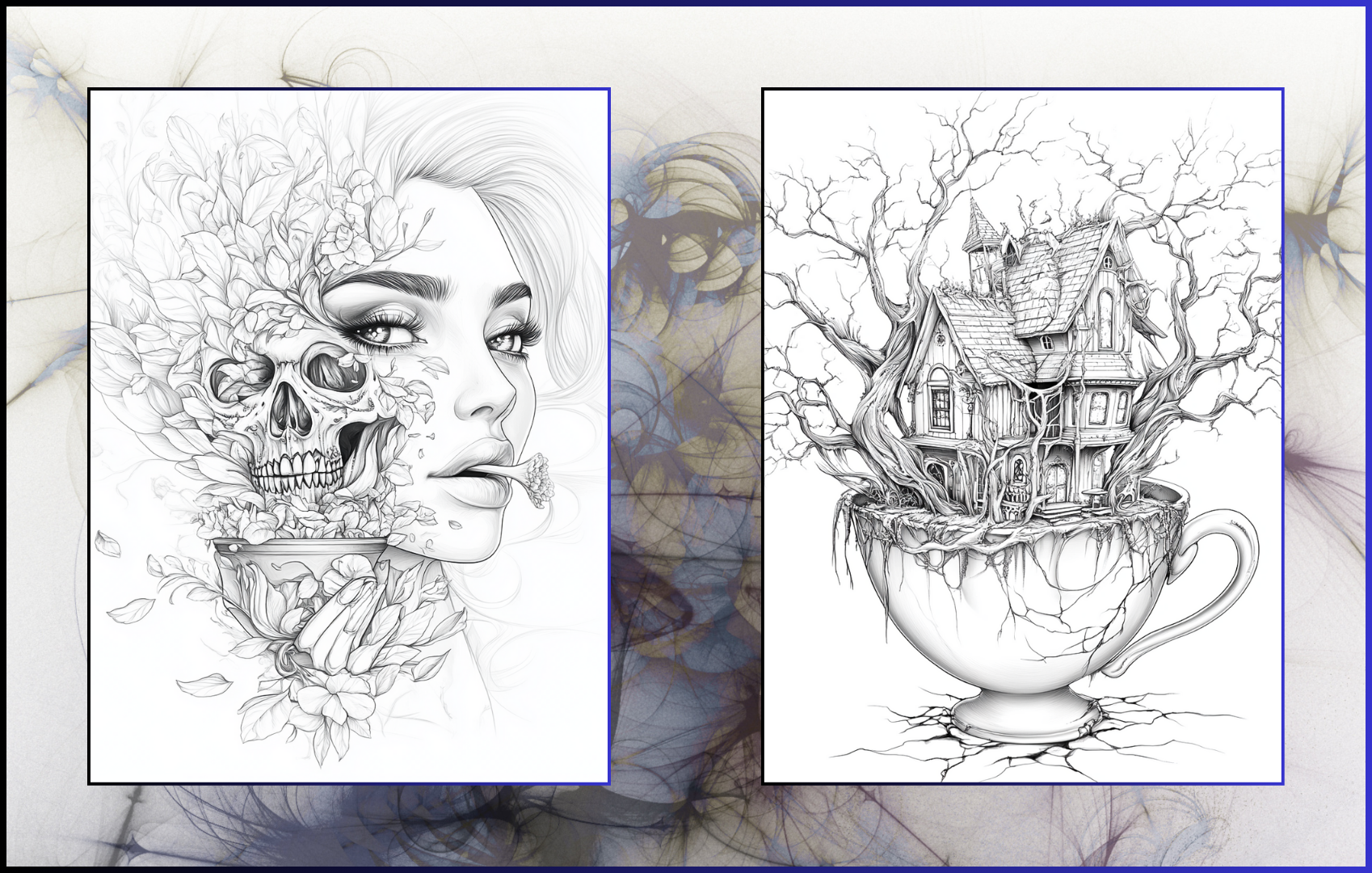 Gothic Fairycore – 50 Dark & Dreamy Coloring Pages - A Coloring Book of Enchanted Gothic Fairy Scenes for Adults