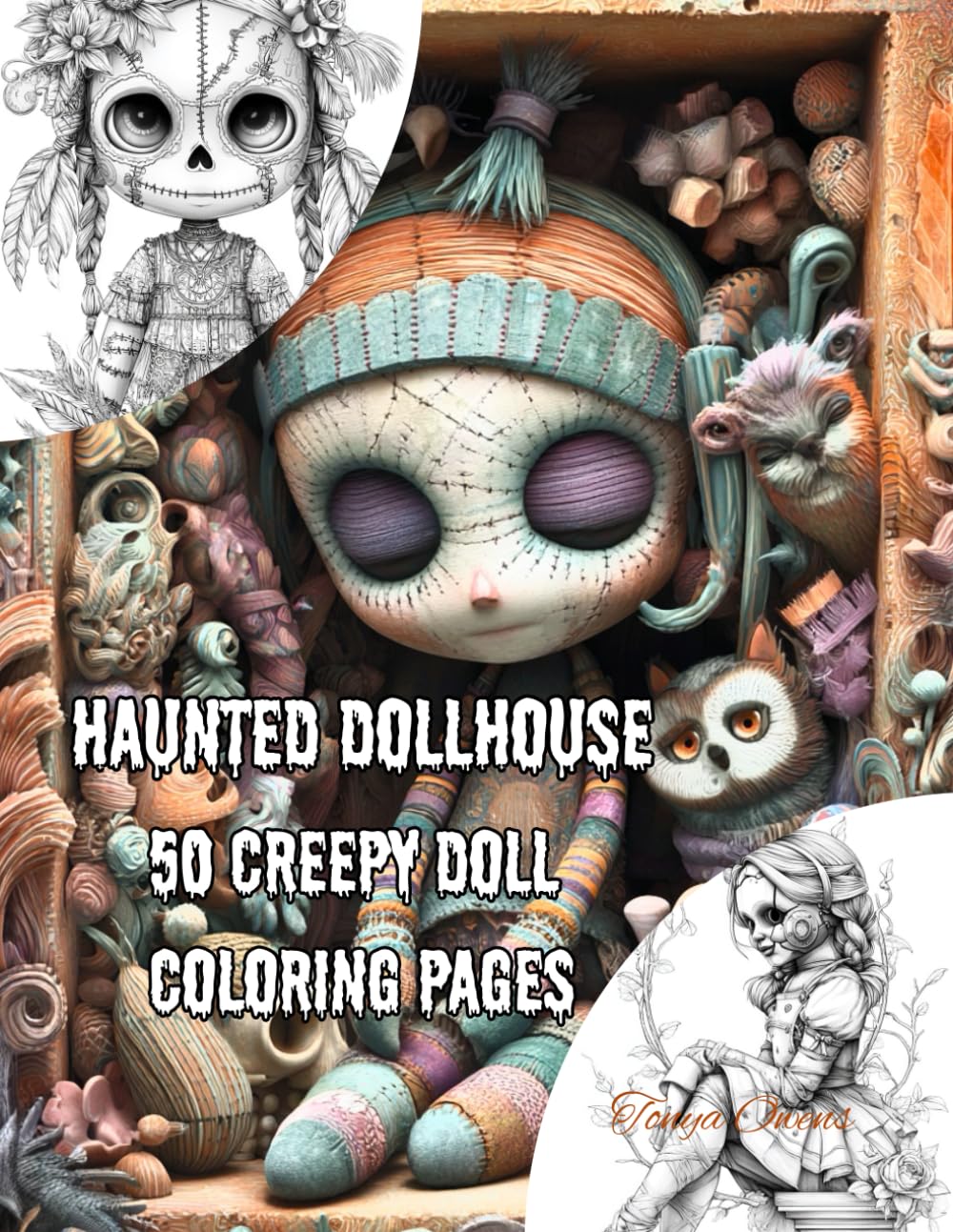 Haunted Dollhouse – Creepy Coloring Book for Horror Lovers Paperback