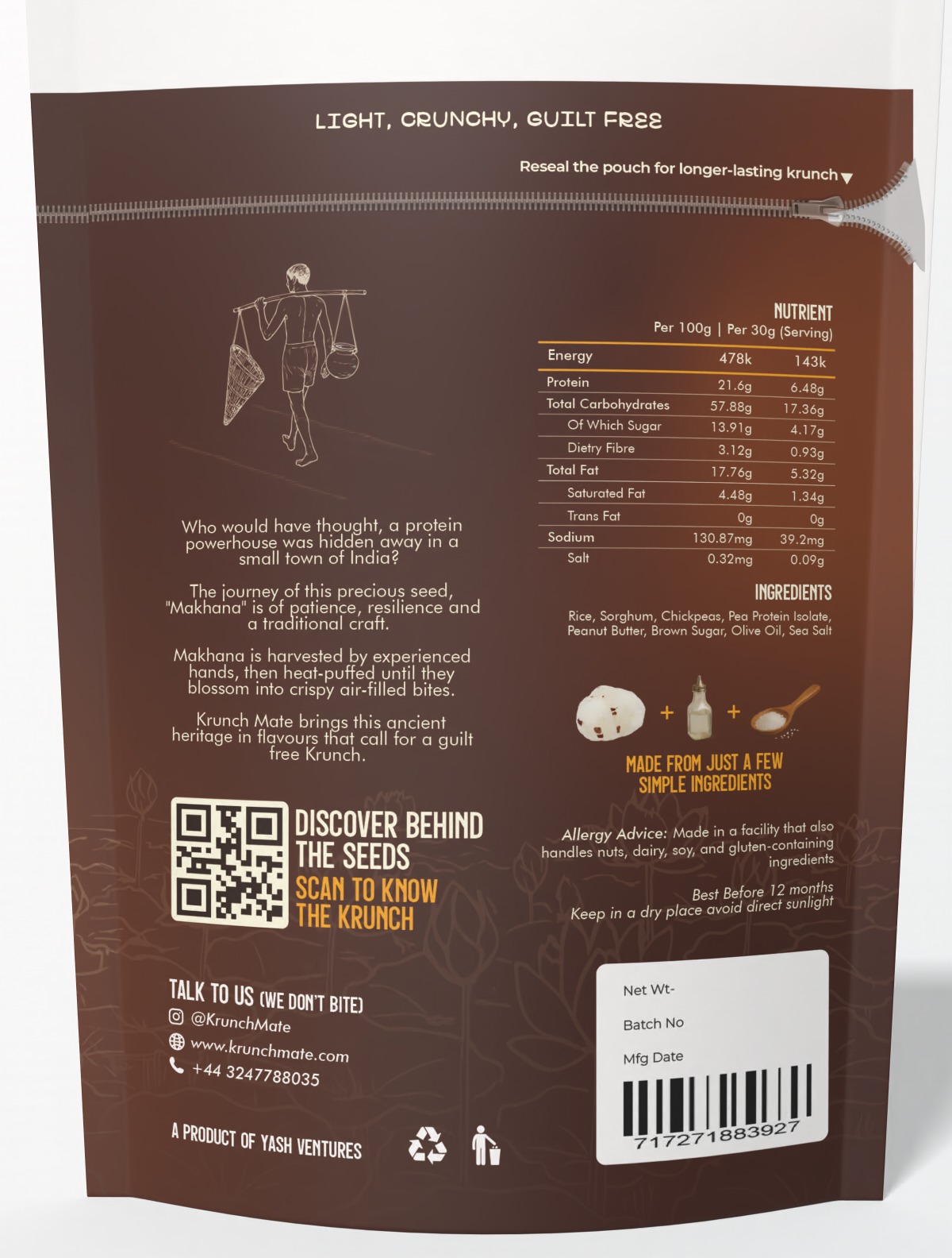 Peanut Butter Popped Water Lily Seeds