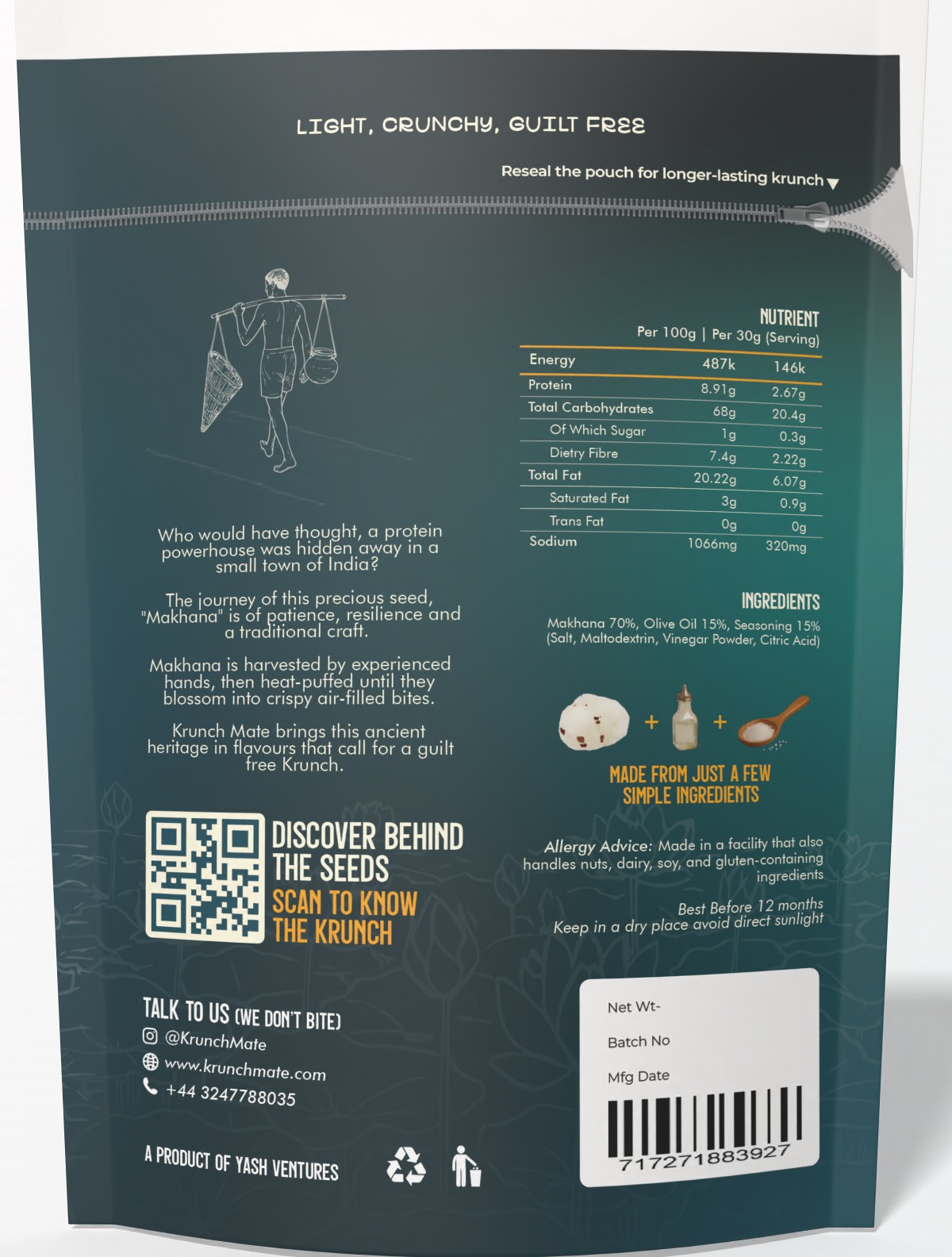 Salt and Vinegar Popped Water Lilly Seeds