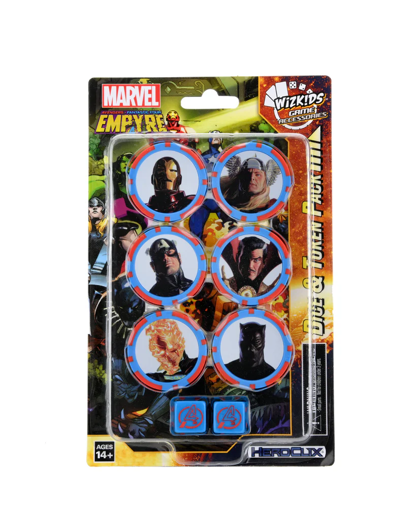 Marvel HeroClix: Vengadores: Los Cuatro Fantásticos: Paquete de dados y fichas Empyre