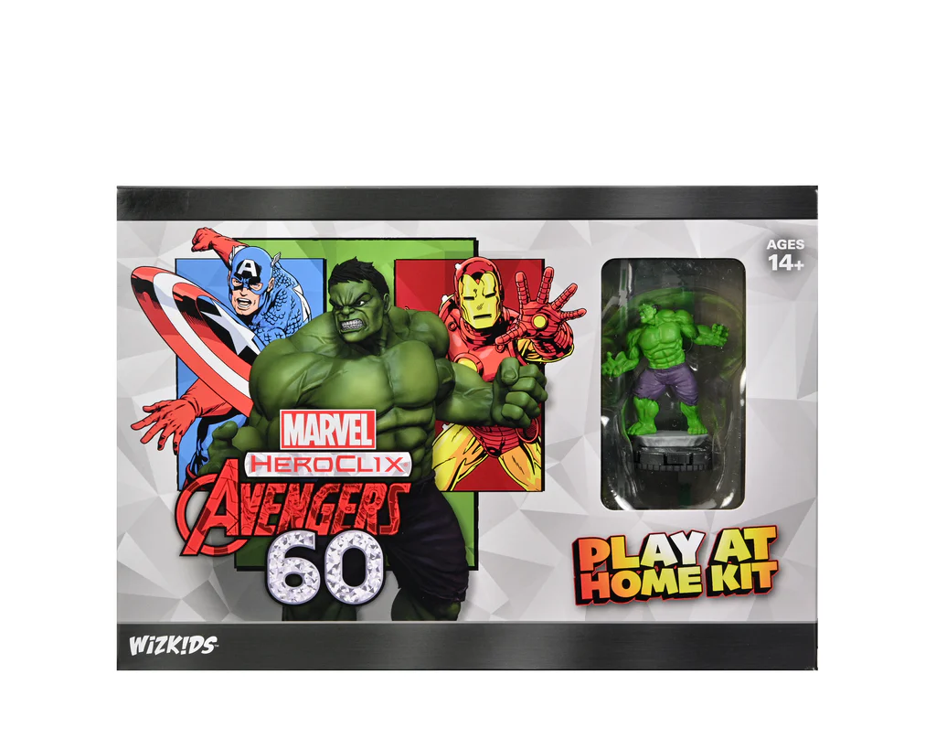 Marvel HeroClix: Kit de juego en casa del 60 aniversario de los Vengadores Hulk