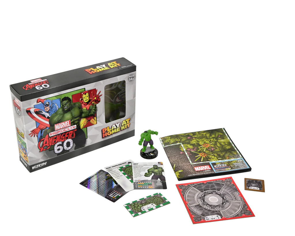 Marvel HeroClix: Kit de juego en casa del 60 aniversario de los Vengadores Hulk