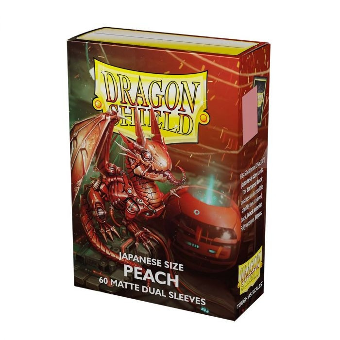 Dragon Shield Japanese Sleeves Matte Dual - Peach Piip 60ct.