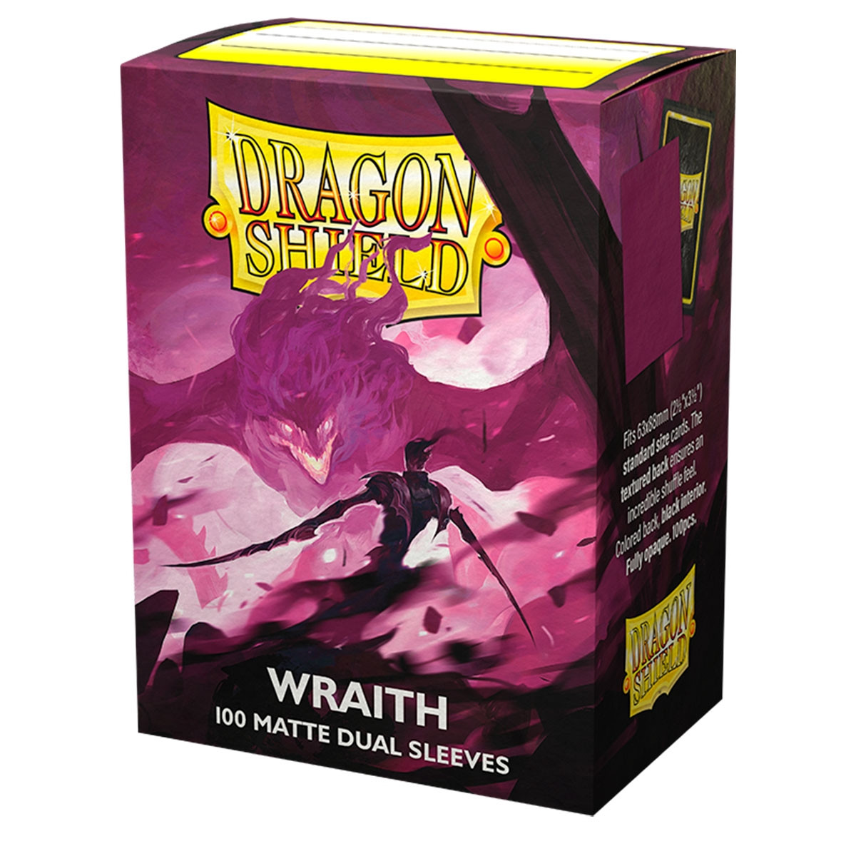 Dragon Shield Standard Sleeves Matte Dual - Wraith 'Alaric, Chaos Wraith' 100ct.
