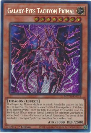 Galaxy-Eyes Tachyon Primal - MZTM-EN011 - Secret Rare ESPAÑOL