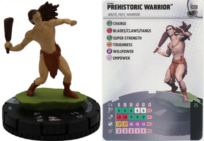 Prehistoric Warrior 010 Common Masters of Time Heroclix