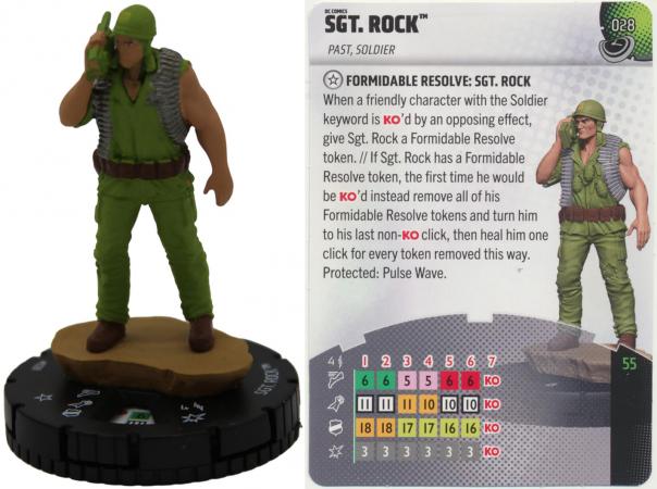 Sgt. Rock 028 Uncommon Masters of Time Heroclix