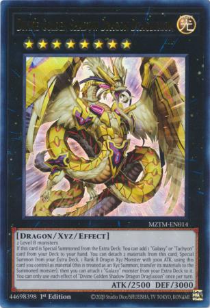Divine Golden Shadow Dragon Dragluxion - MZTM-EN014 - Ultra Rare ESPAÑOL