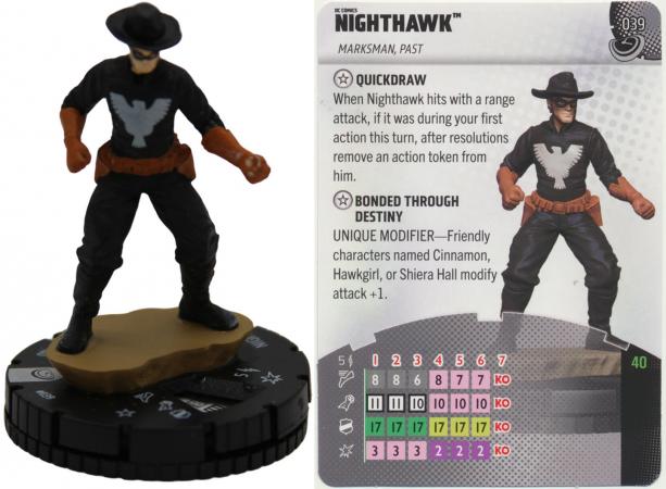 Nighthawk 039 Rare Masters of Time Heroclix